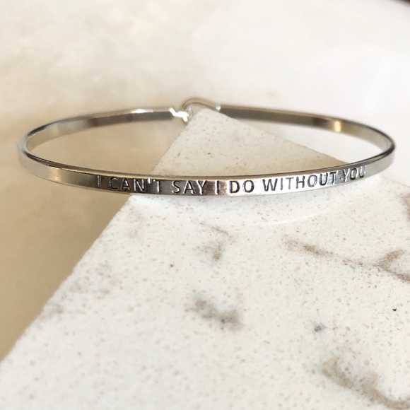 💍 I Can’t Say I Do Without You Skinny Bracelet - Picture 2 of 6